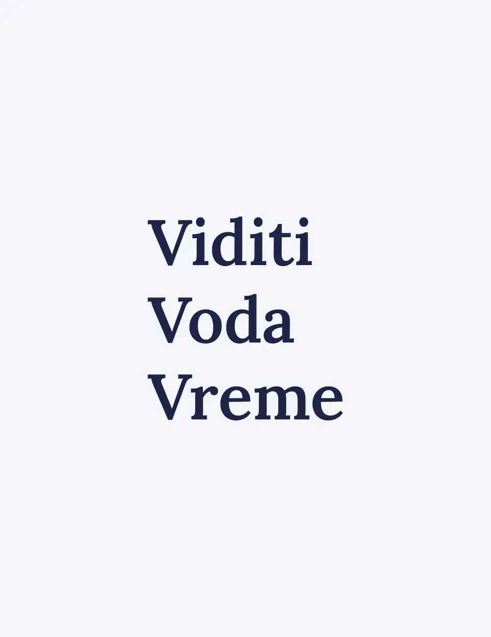 Viditi Voda Vreme